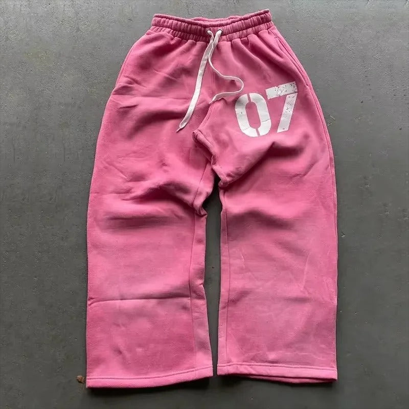 07 Co-ord Set — Zip Hoodie & Wide-Leg Sweatpants
