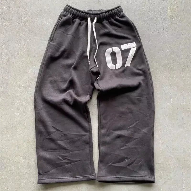 07 Co-ord Set — Zip Hoodie & Wide-Leg Sweatpants